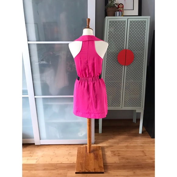 RACHEL Rachel Roy Pink Asymmetrical Flounce Dress - Picture 2 of 6